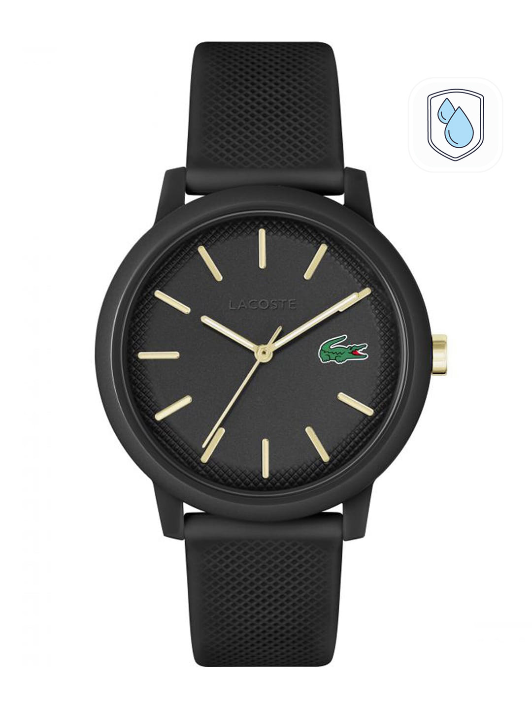 

Lacoste Men Textured Dial &Regular Style Straps Analogue Watch 2011233, Black