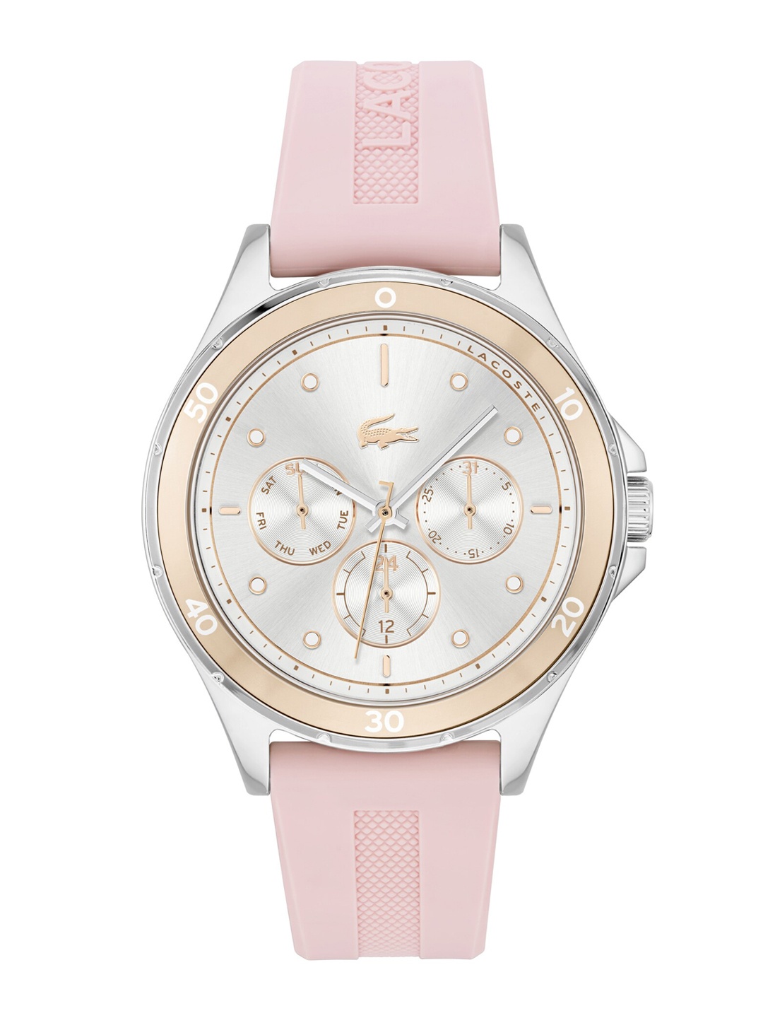 

Lacoste Women Brass Patterned Dial & Straps Analogue Watch 2001245, White
