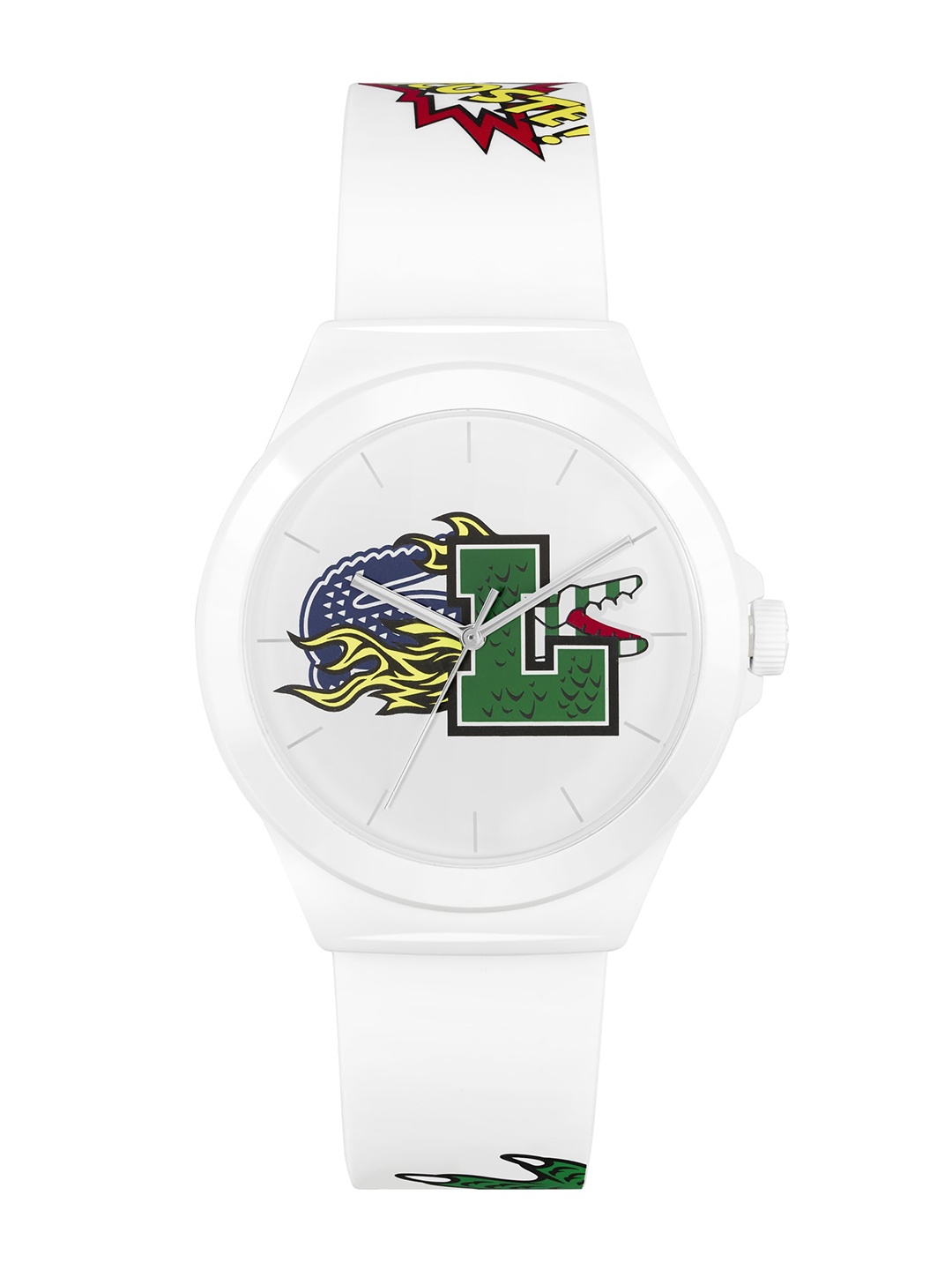 

Lacoste Men Brass Printed Dial & Straps Analogue Watch 2011232, White
