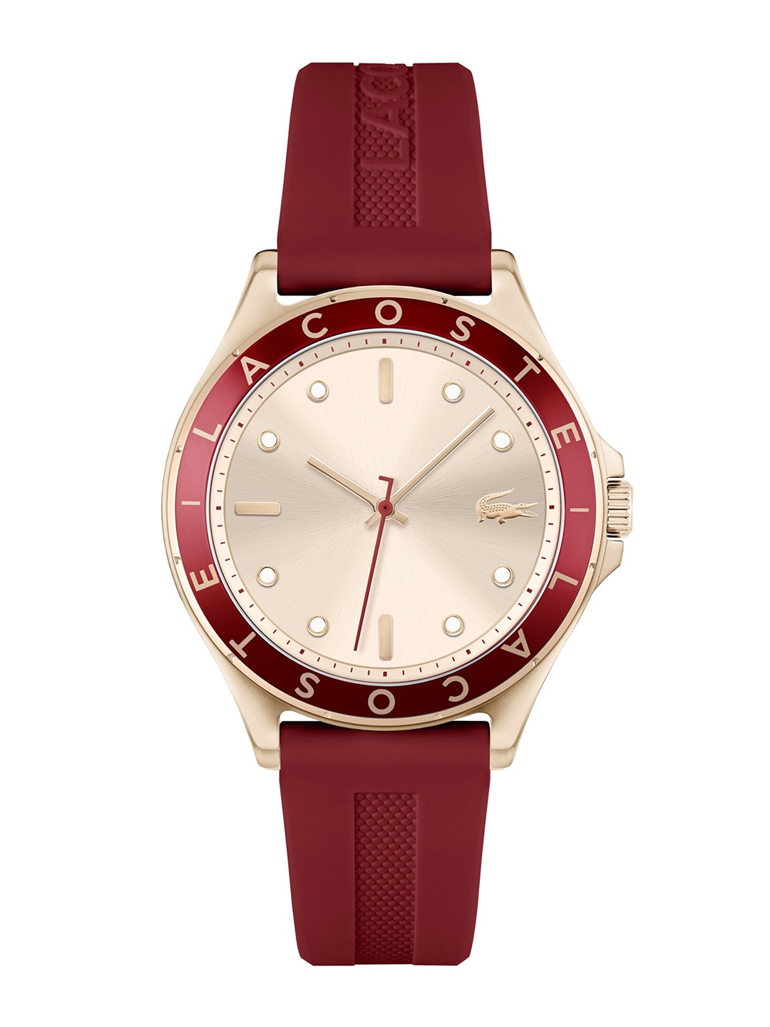 

Lacoste Women Brass Dial & Straps Analogue Watch, Rose gold
