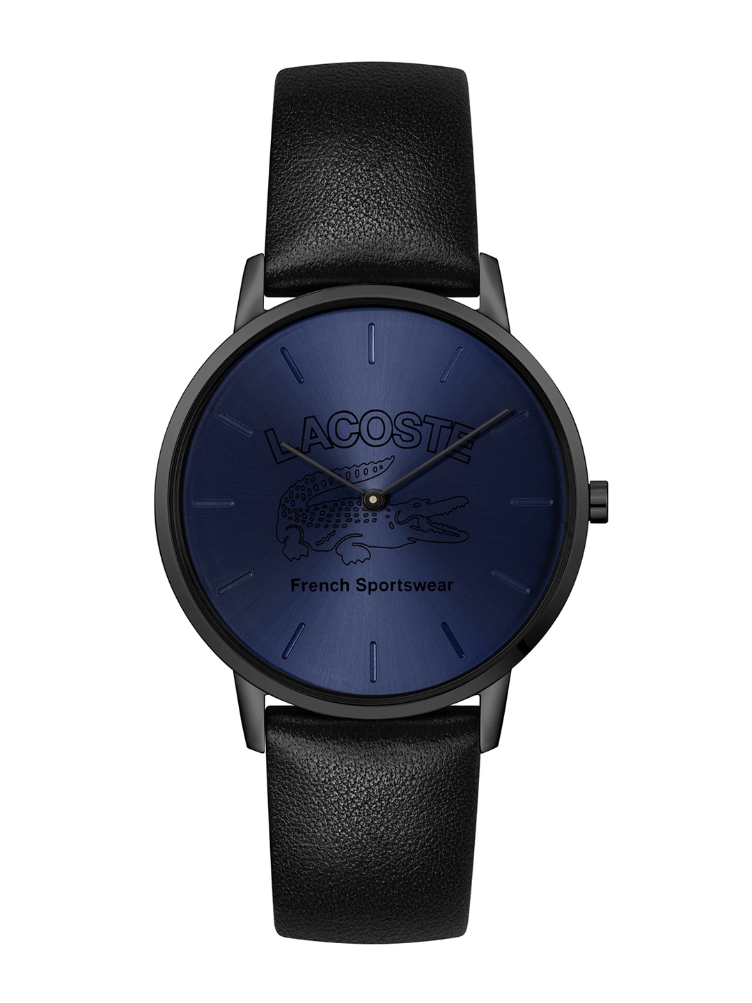 Lacoste Men Leather Straps Analogue Watch 2011213, Blue