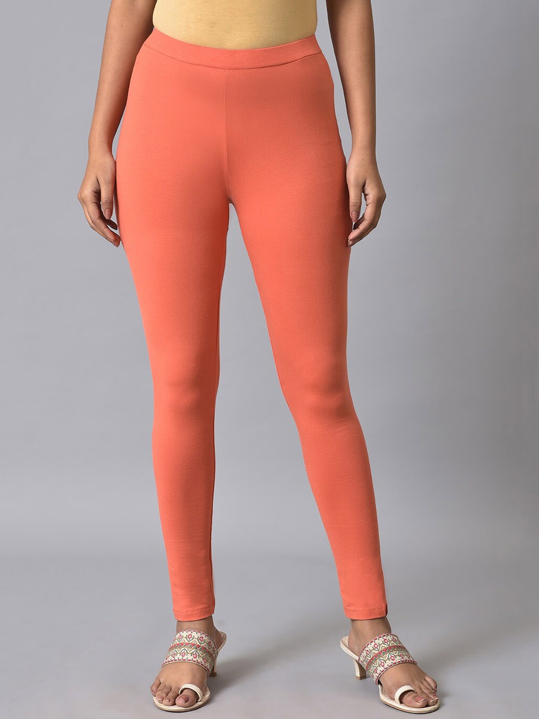

W Ankle-Length Leggings, Orange