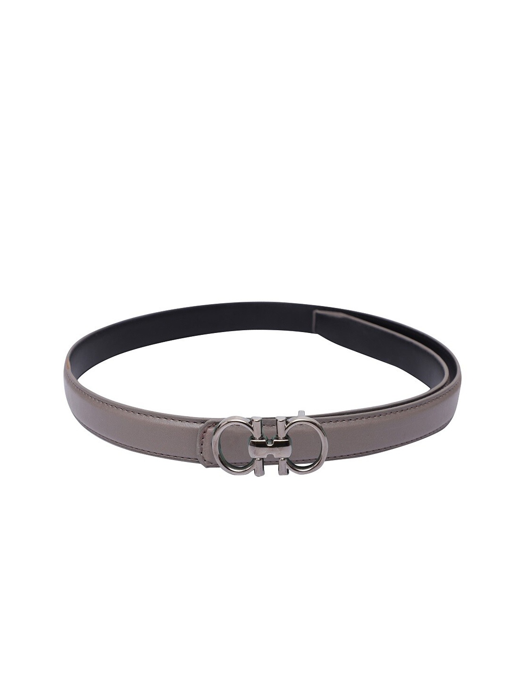 

thickskin Girls Solid Push Pin Slim Belt, Charcoal