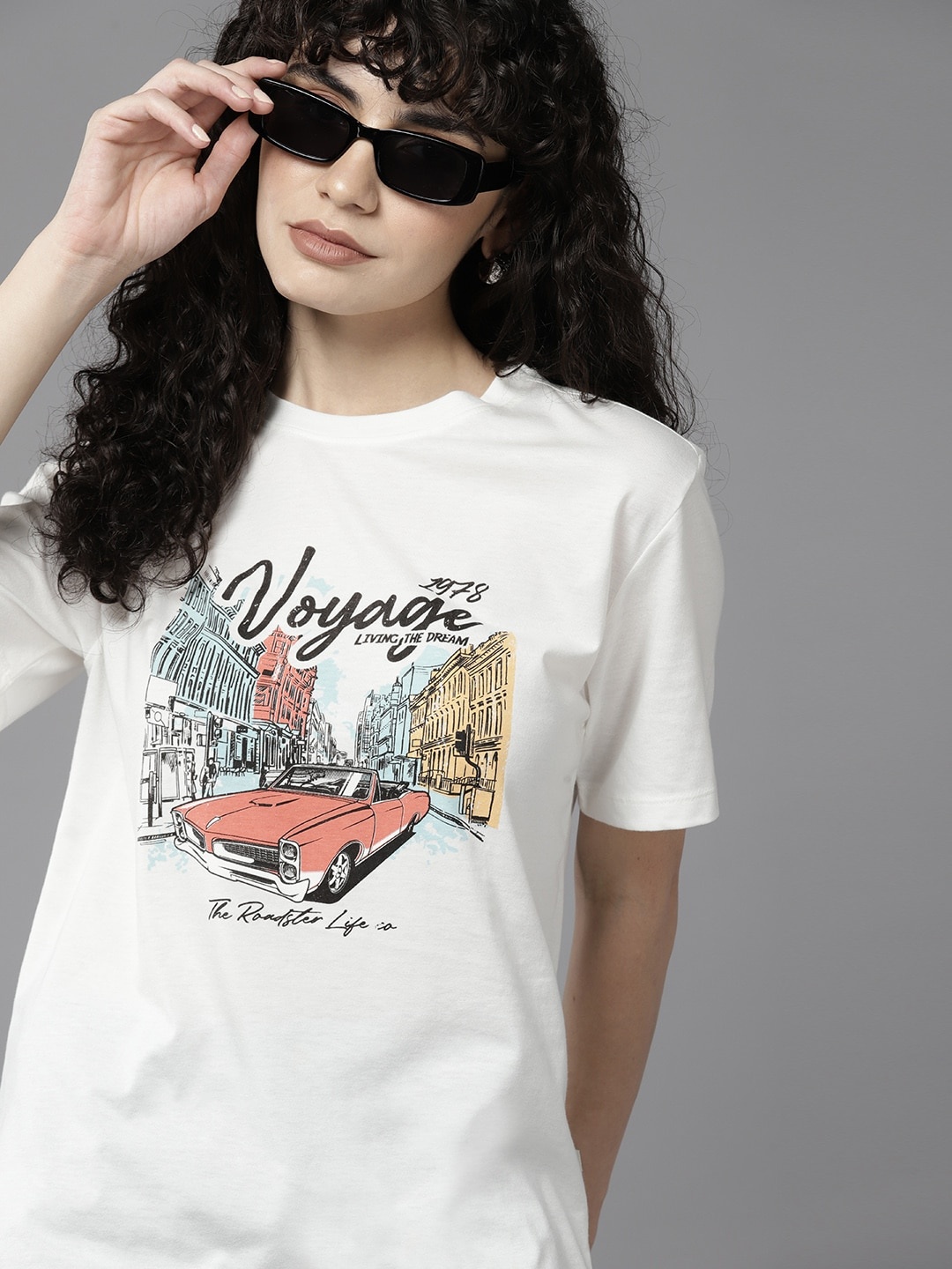 

The Roadster Lifestyle Co. Typography Printed T-shirt, White