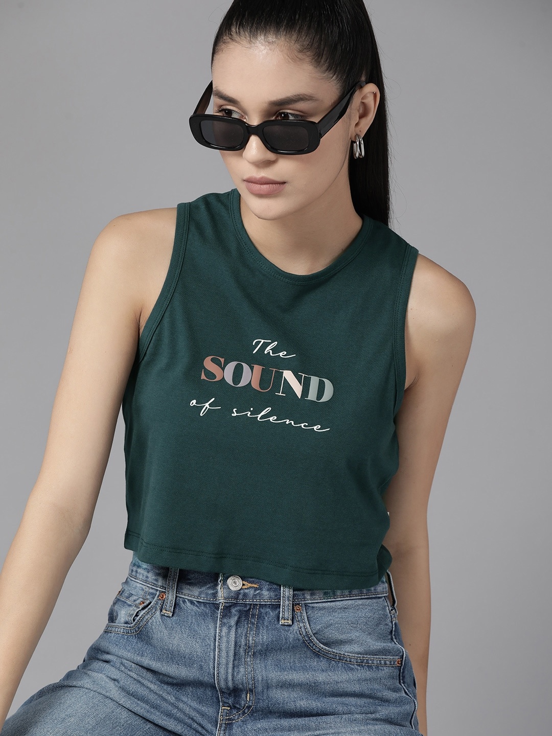 

The Roadster Lifestyle Co. Typography Printed Regular Fit T-shirt, Green