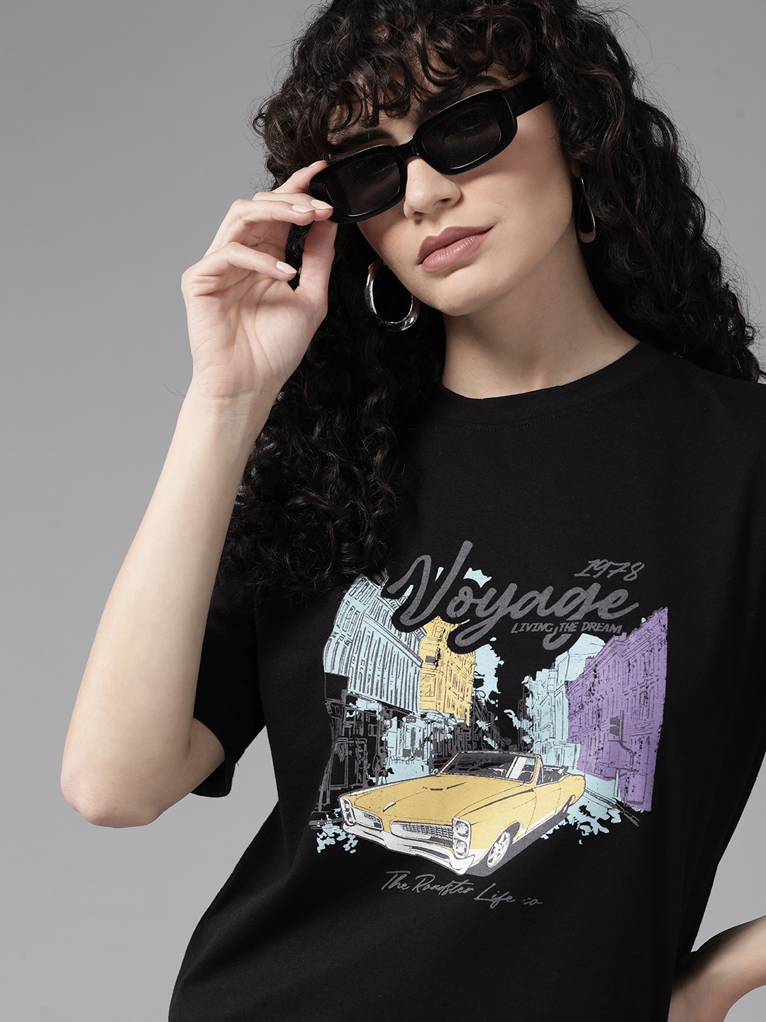 

Roadster The Lifestyle Co. Printed T-shirt, Black