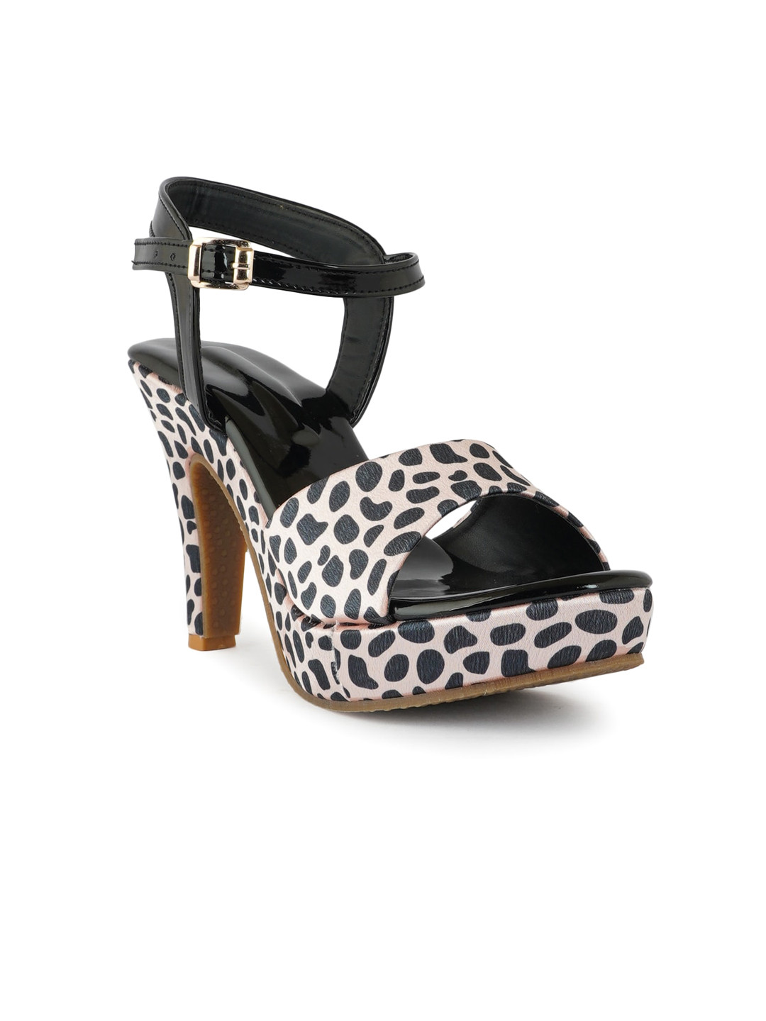 

SAPATOS Animal Printed Platform Heels, Pink