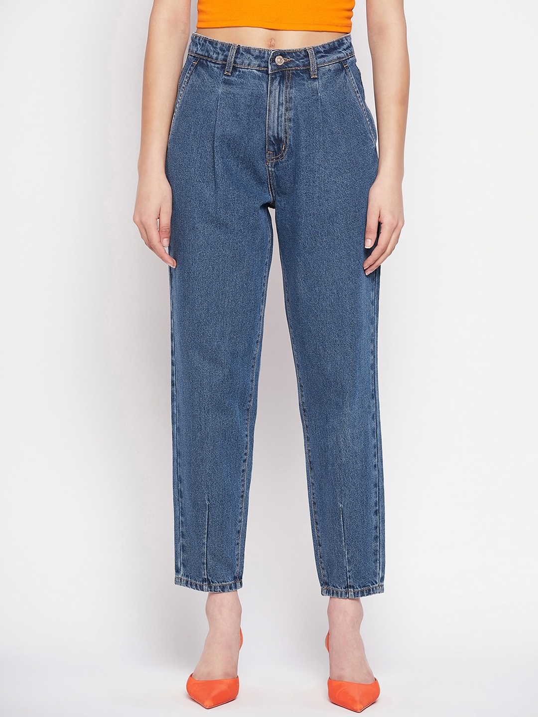 

Madame Women Low Distress Jeans, Blue