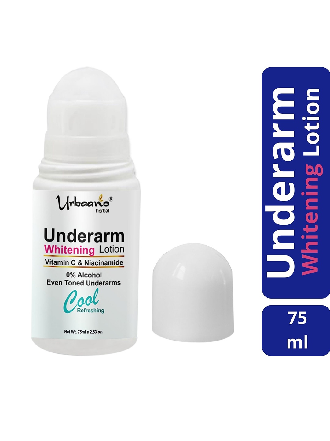 

Urbaano Herbal Cool Refreshing Underarm Whitening Lotion - 75ml, Cream