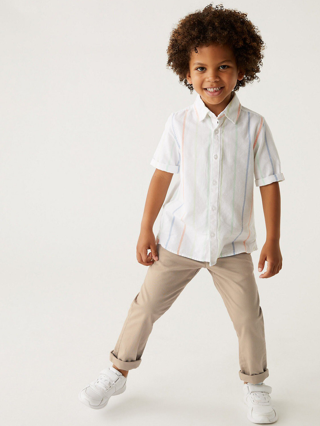 

Marks & Spencer Boys Chinos Trousers, Beige