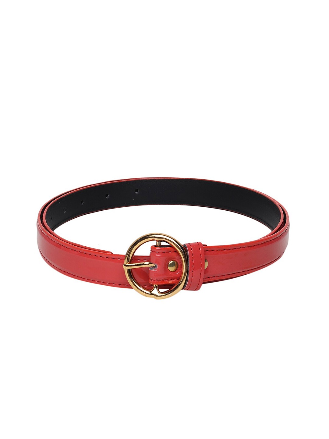 

LONDON FASHION hob Women Synthetic Leather Belt, Red