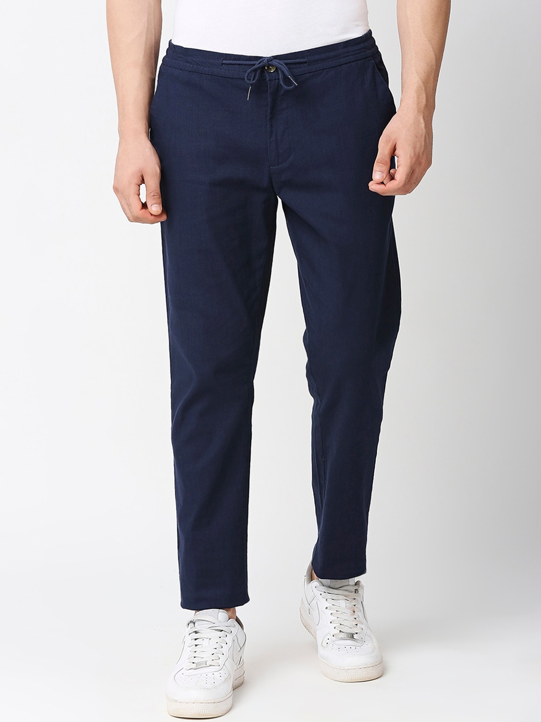 

Thomas Scott Men Comfort Slim Fit Cotton Lycra Chinos, Blue