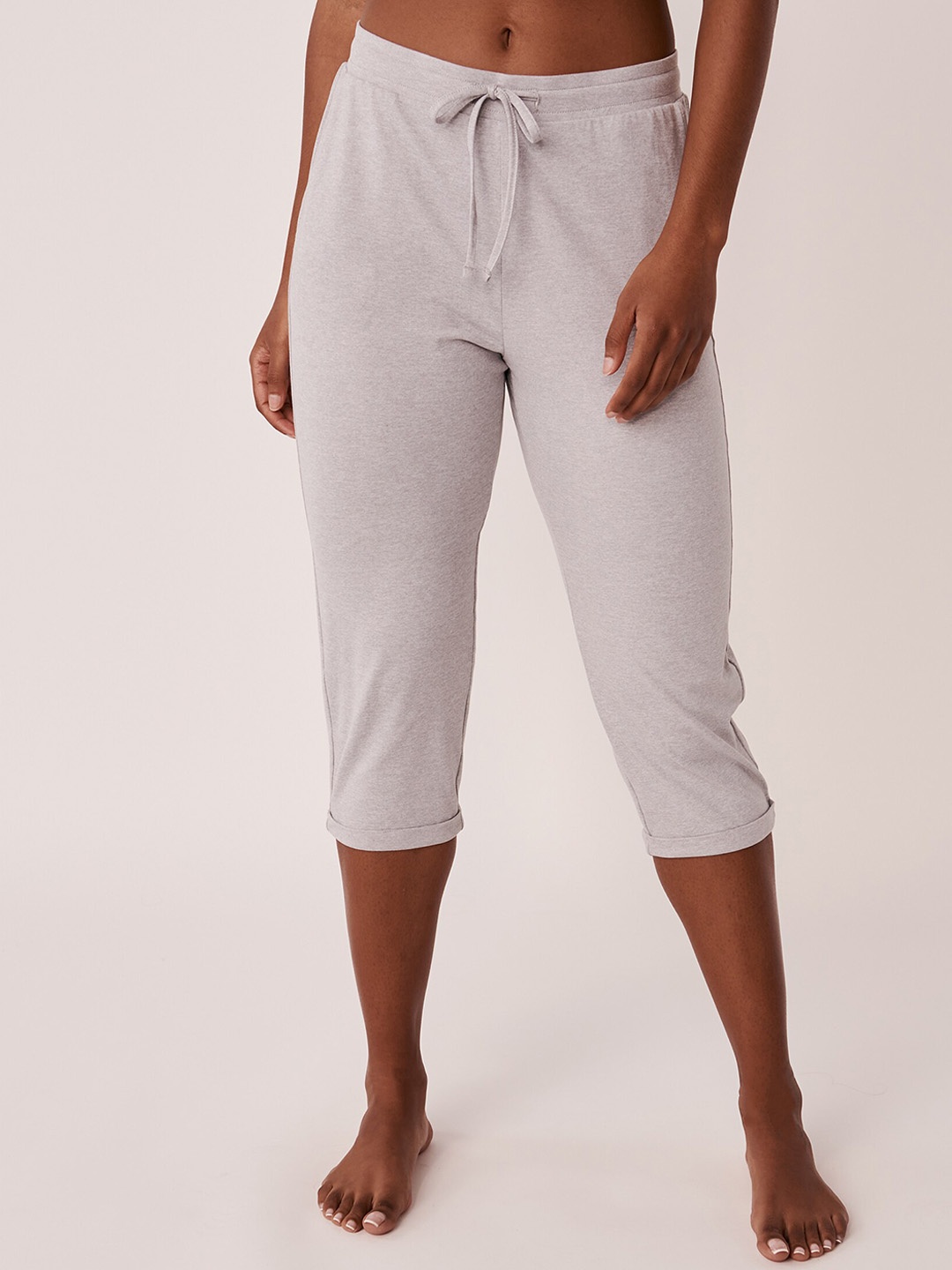 

La Vie en Rose Women Three Forth Lounge Pants, Grey