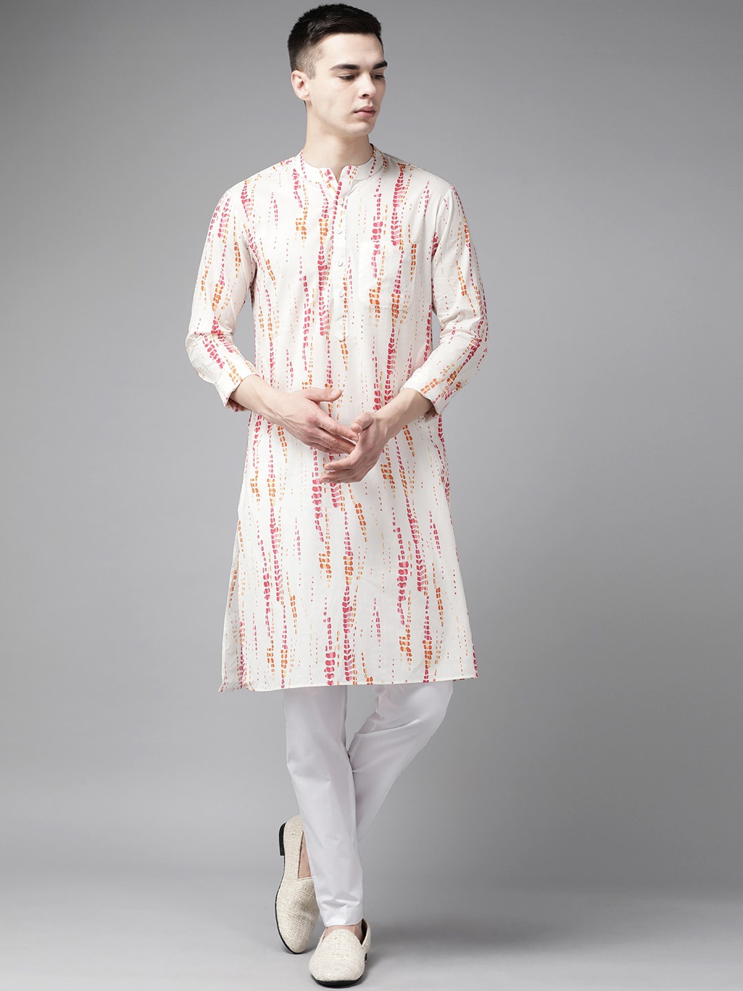 

See Designs Tie And Dye Pure Cotton Kurta, White