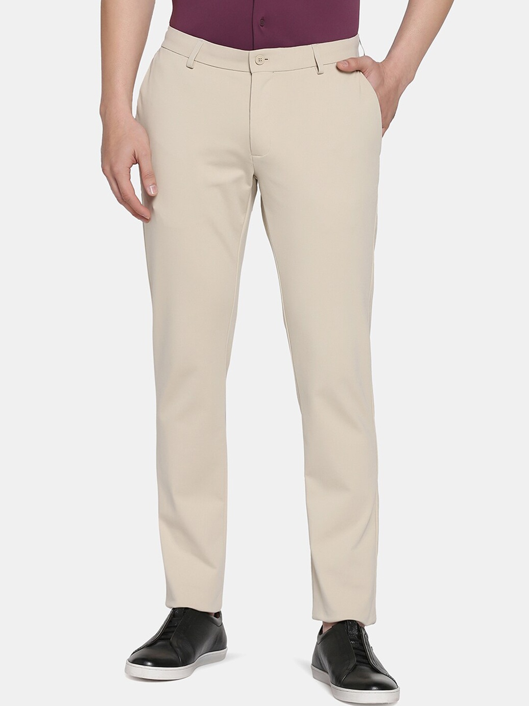 

Blackberrys TechPro Men Beige Casual Trouser