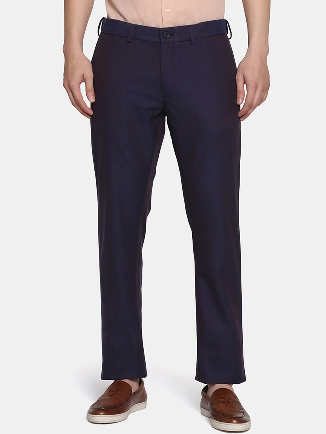 

Blackberrys Men Slim Fit Trousers, Navy blue