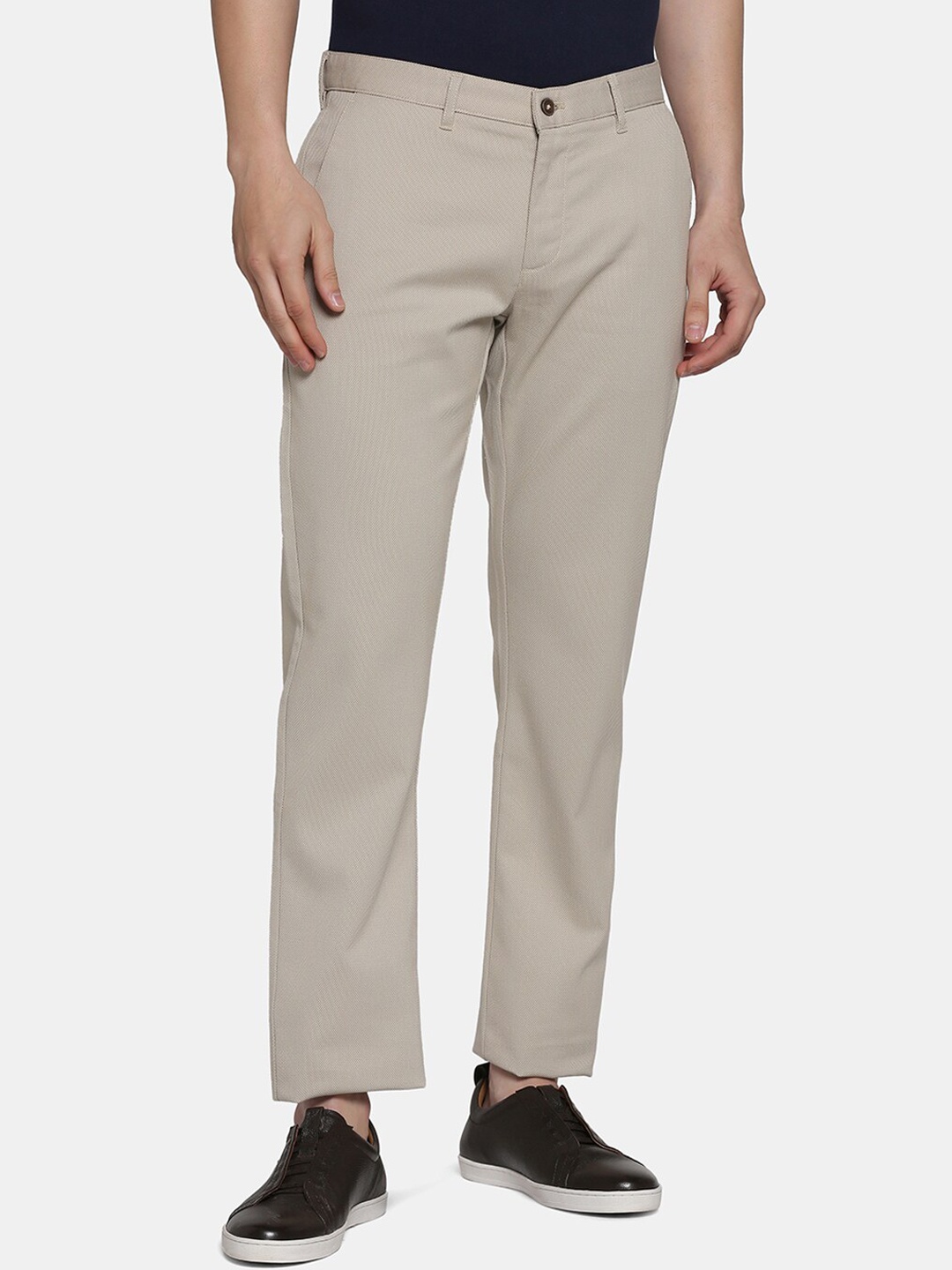 

Blackberrys Men Slim Fit Chinos Trousers, Beige