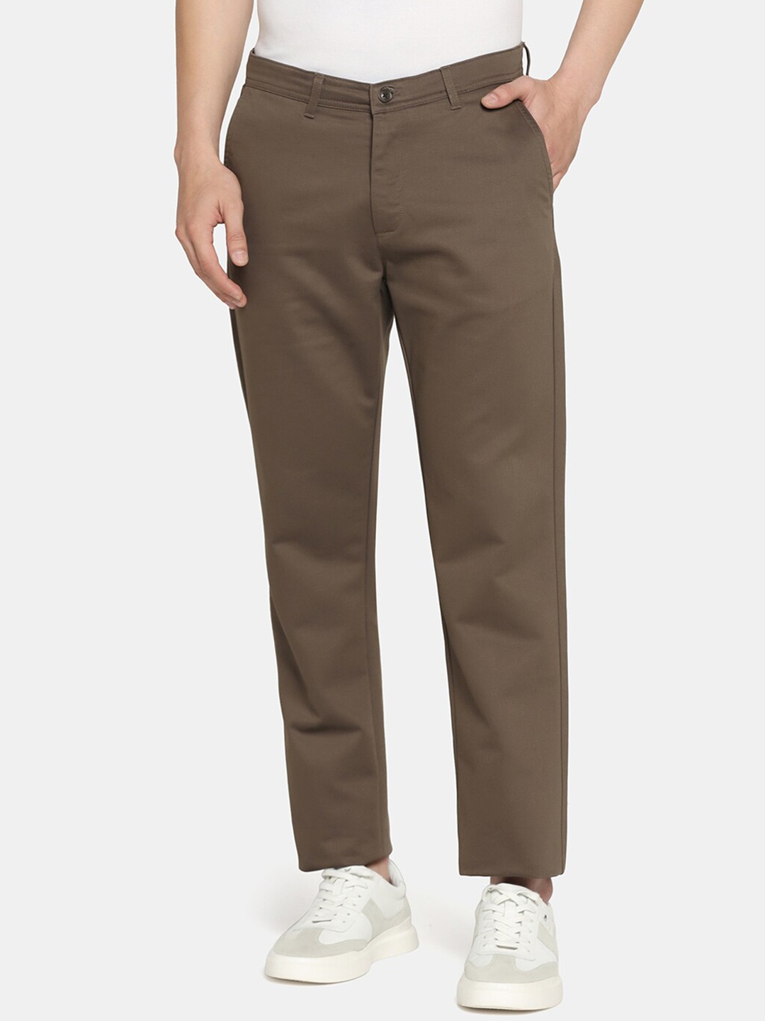 

Blackberrys Men Urban Slim Chinos Trousers, Brown