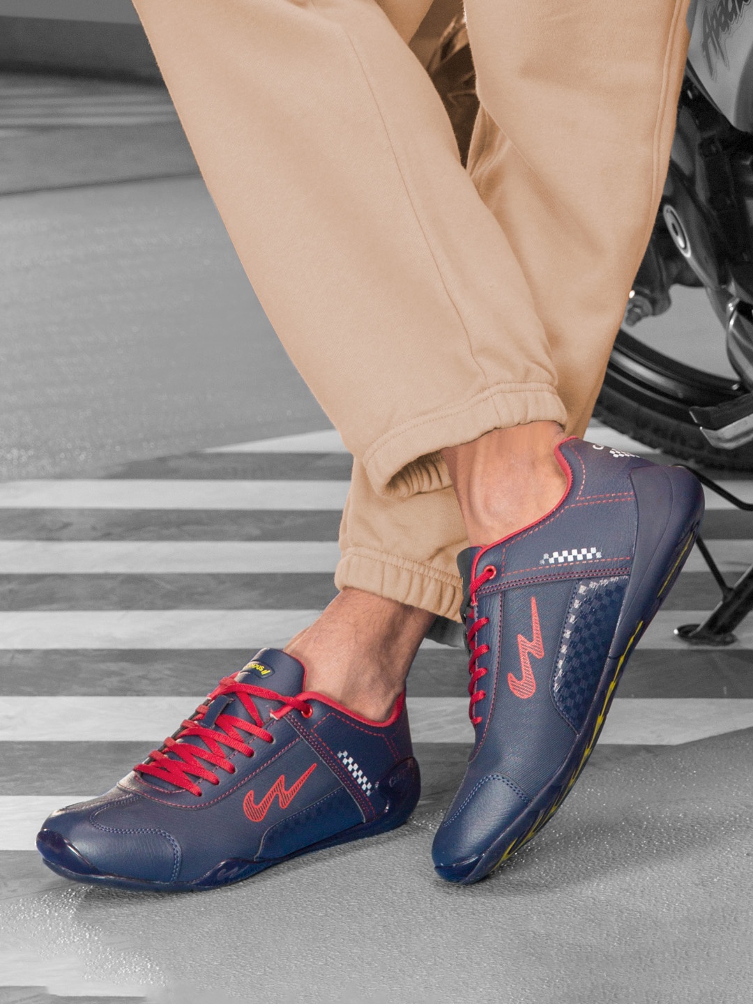 

Campus Men Blue PU Sneakers