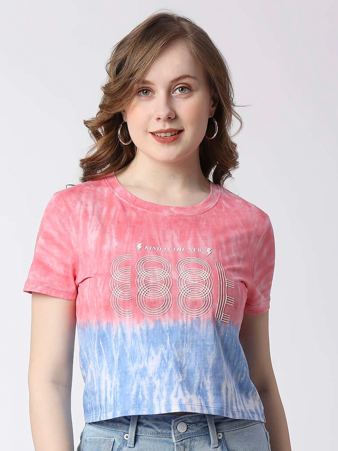 

Pepe Jeans Tie and Dye Cotton T-shirt, Pink