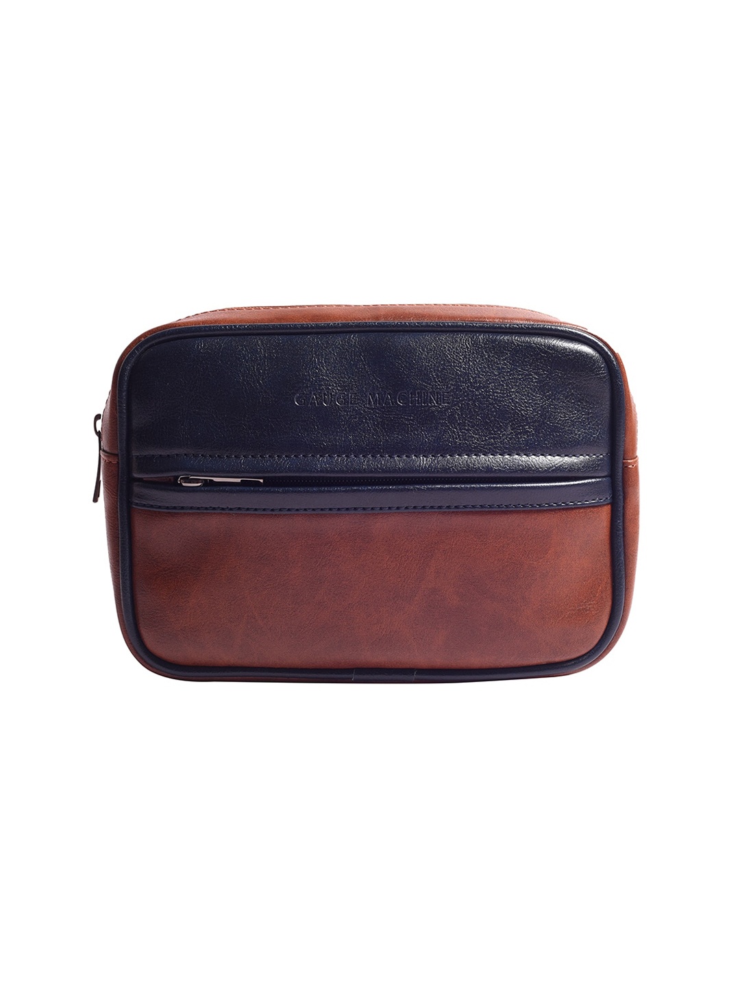 

Gauge Machine Tan & Blue Multipurpose Pouch