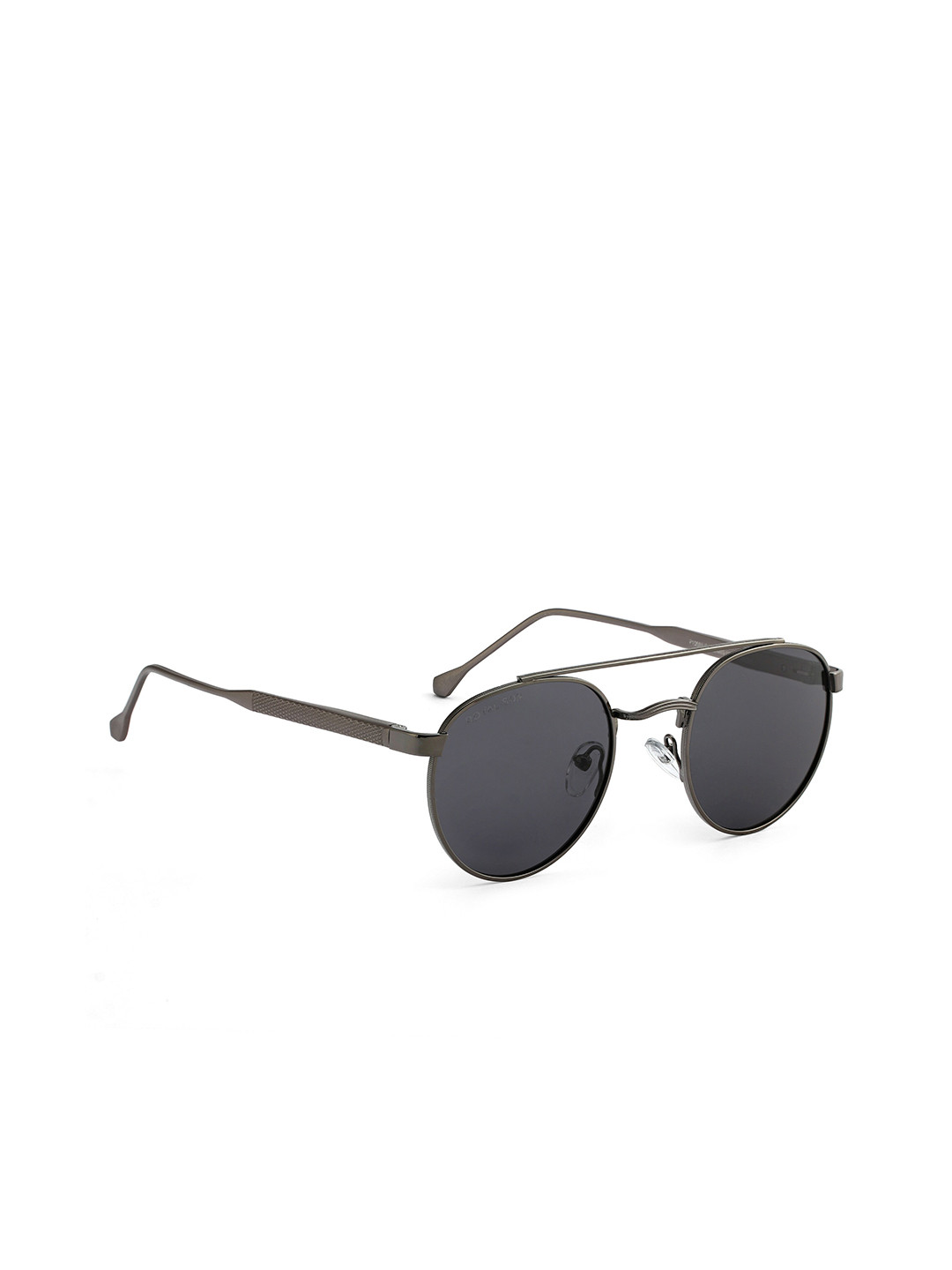 

ROYAL SON Full Rim Round Sunglasses with Polarised and UV Protected Lens- CHI00104-C2-R1, Black