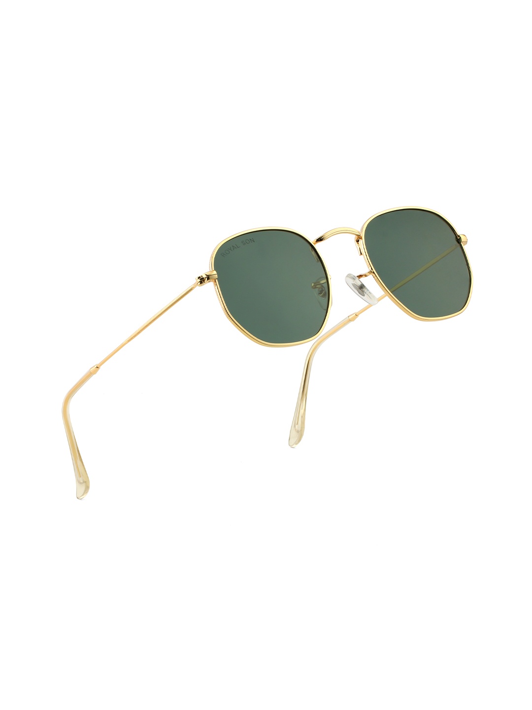 

ROYAL SON Round Sunglasses with Polarised and UV Protected Lens- CHI00108-C7-R1, Green