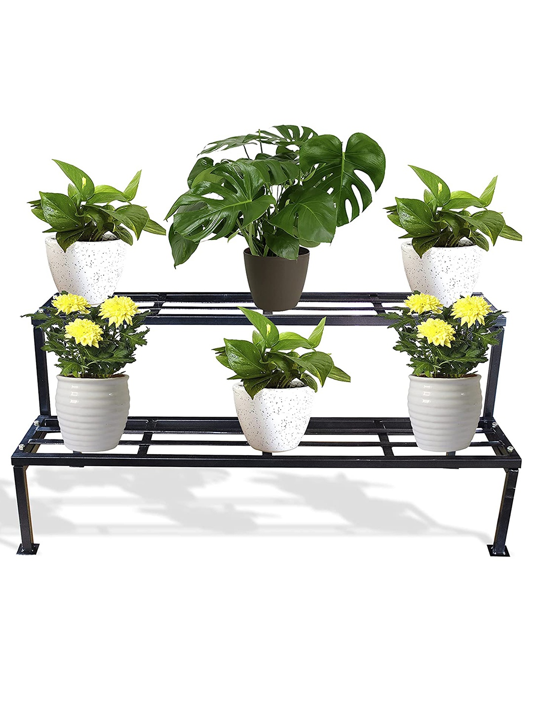 

TRUSTBASKET Black 2 Step Planter Stand
