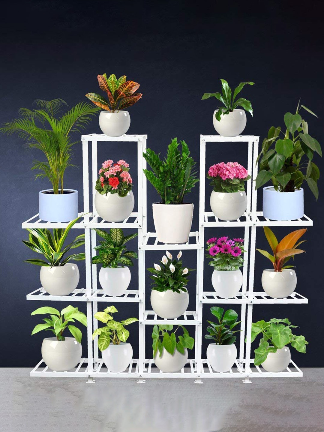 

TRUSTBASKET Orian White Planter Stand