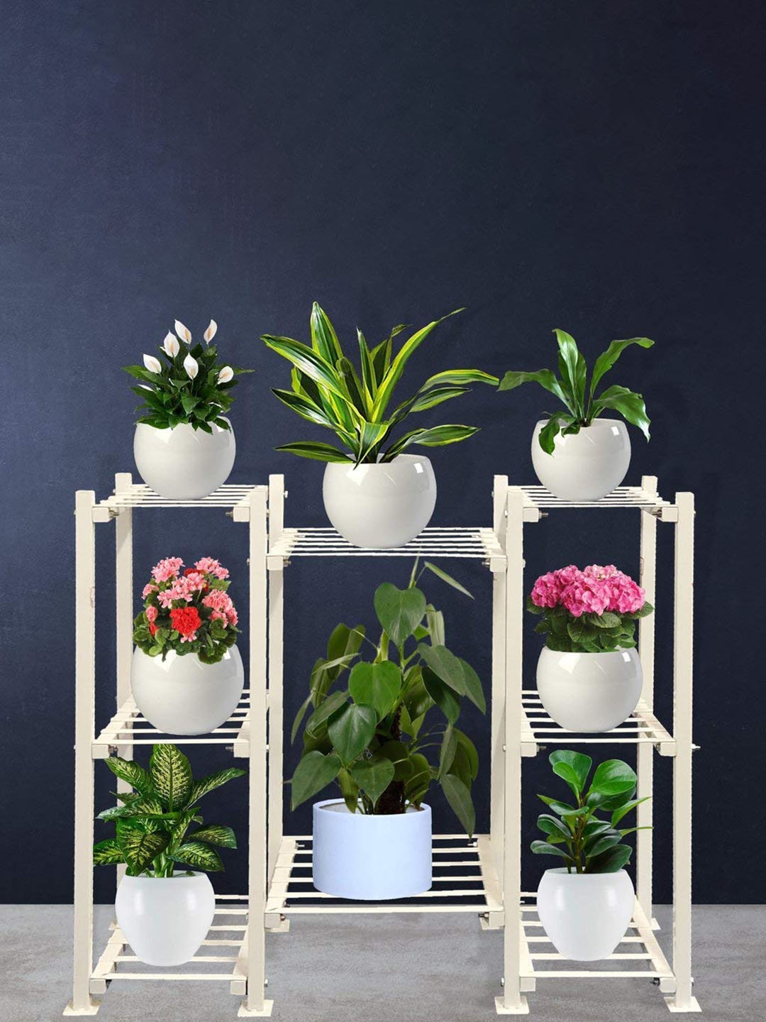 

TRUSTBASKET Magnus White Planter Stand