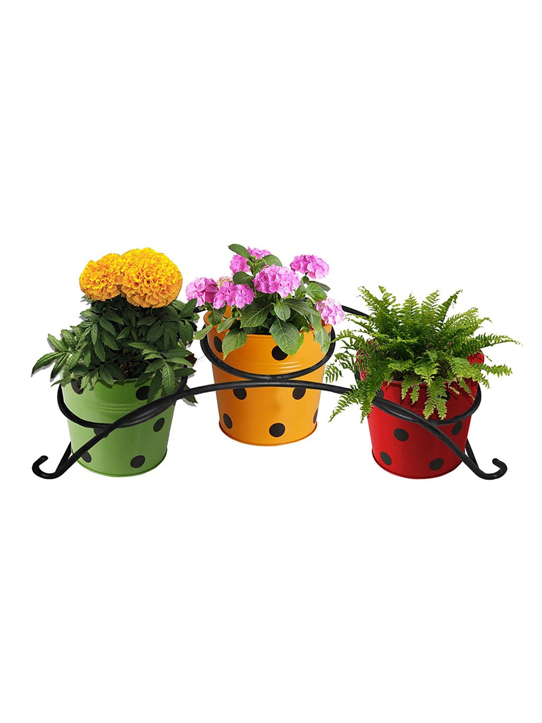 

TRUSTBASKET Retro 2-Pcs Black Planter Stands