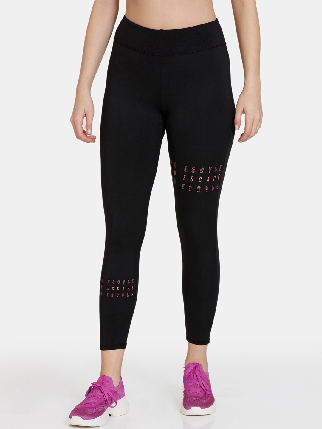 

Zelocity by Zivame Women High-Rise Tights, Black