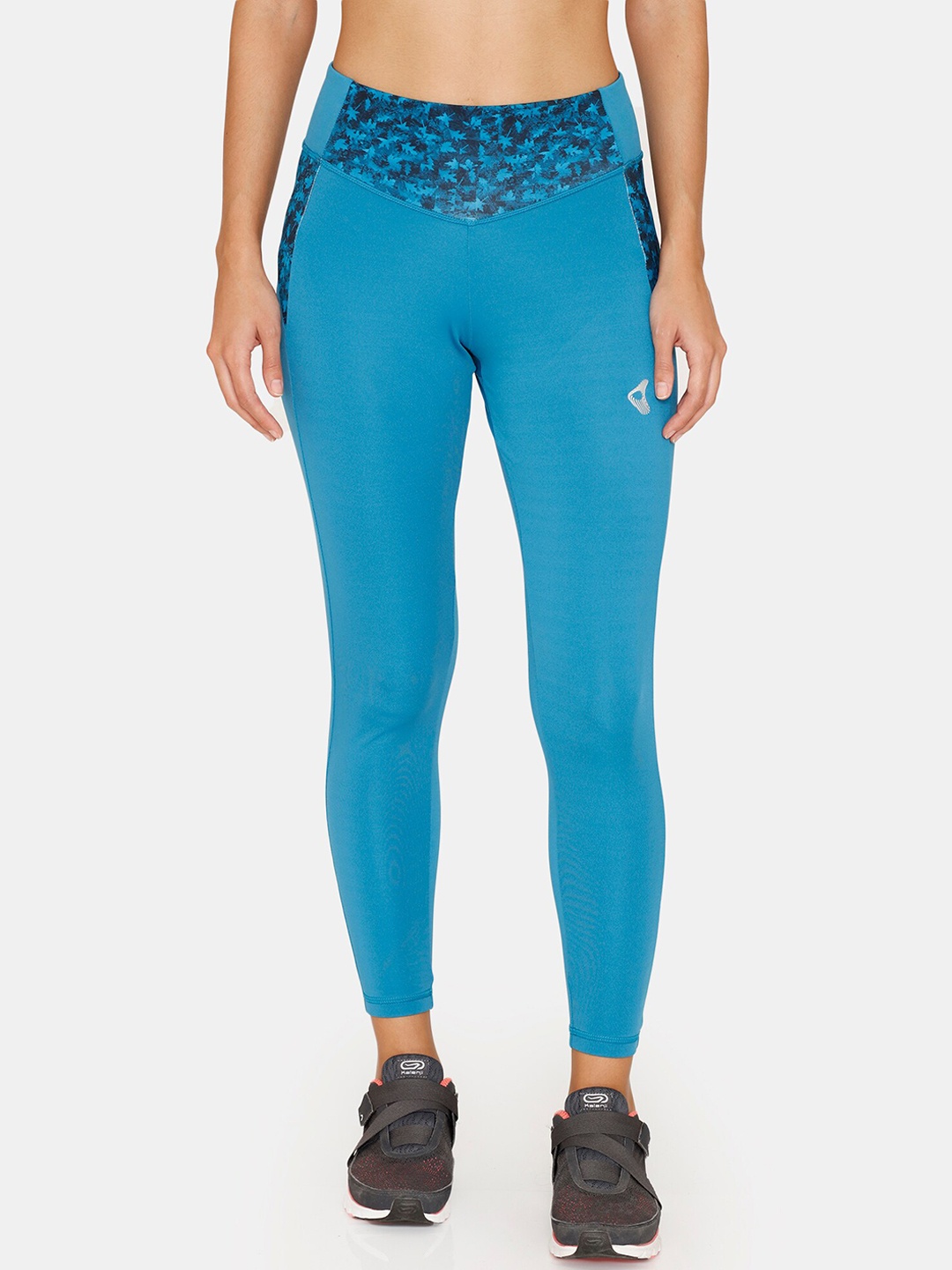 

Zelocity by Zivame Women High-Rise Tights, Blue