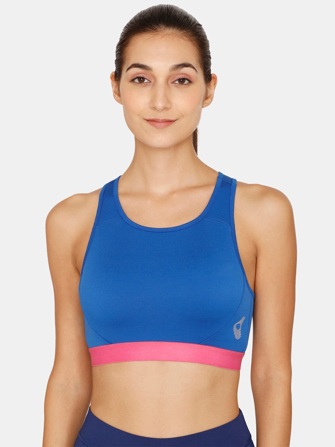 

Zelocity by Zivame Padded Seamless Sports Bra, Blue