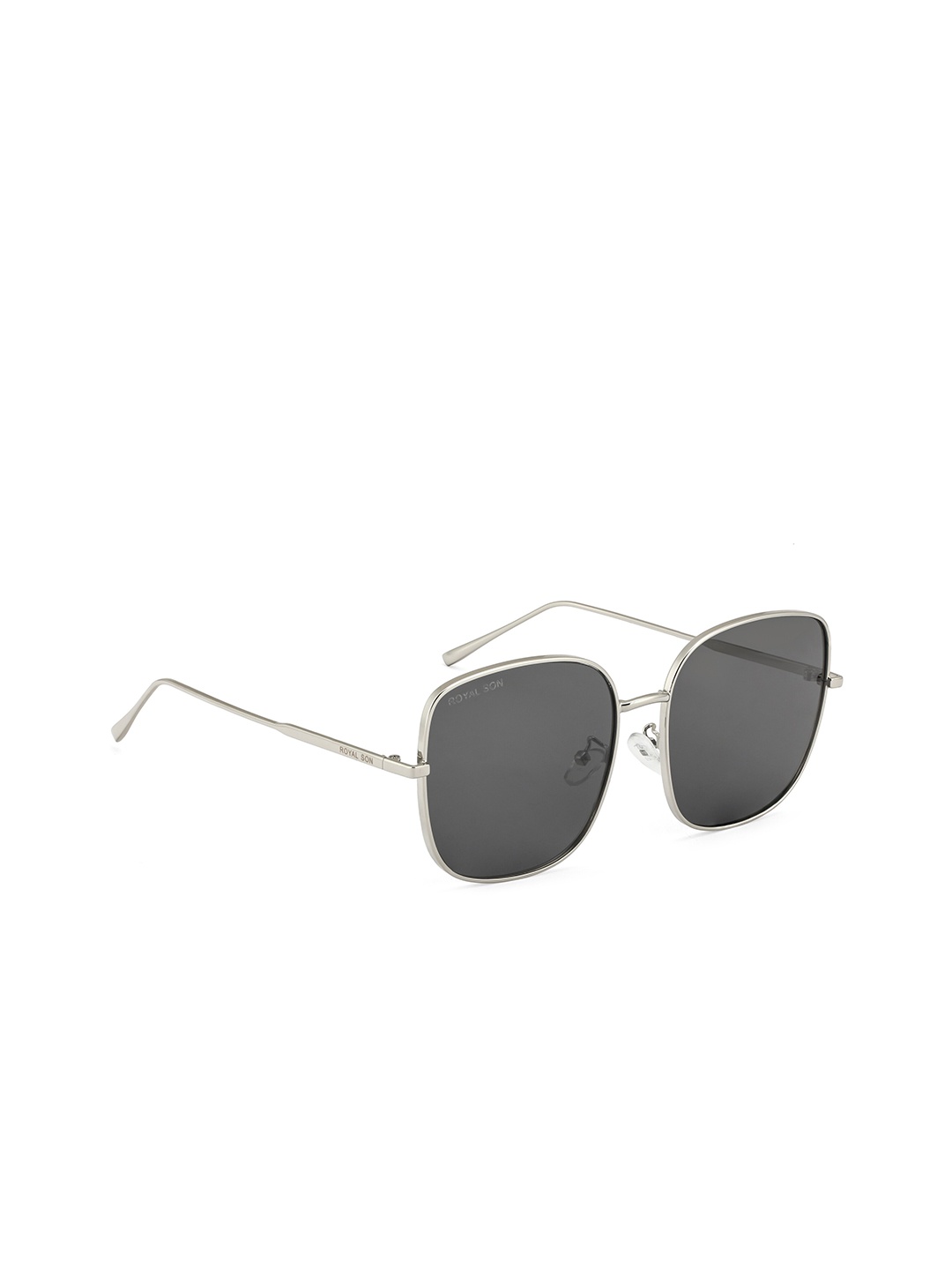 

ROYAL SON Women Square Sunglasses with UV Protected Lens CHI00102-C4-R1, Black