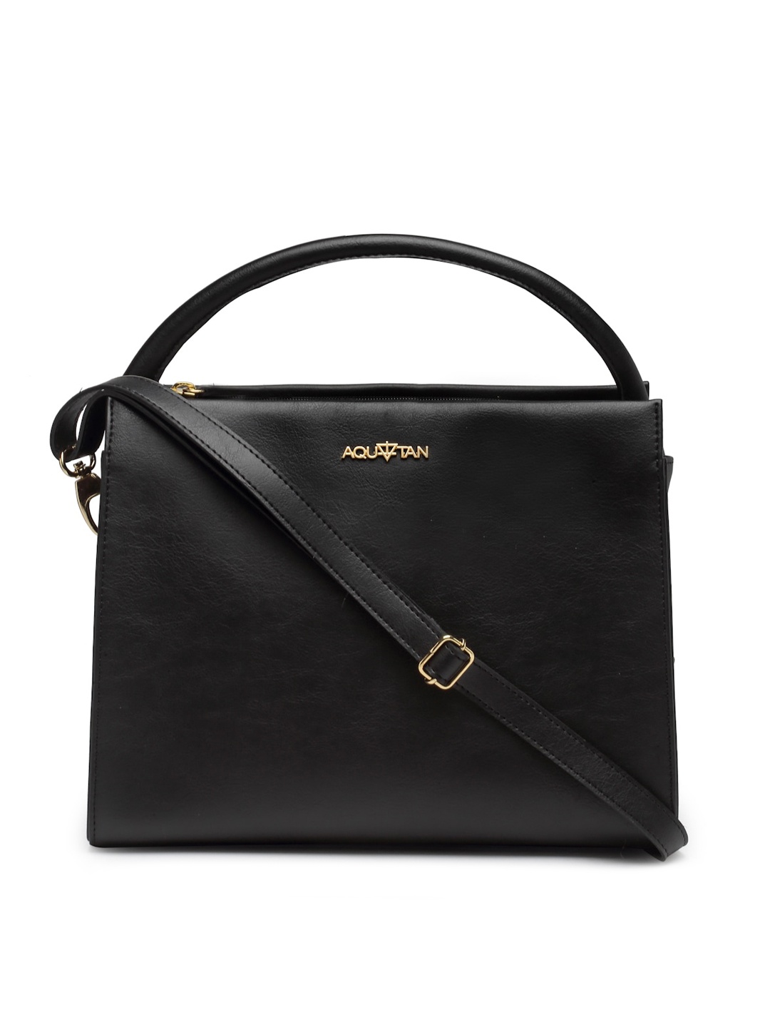 

AQUATAN PU Structured Handheld Bag, Black