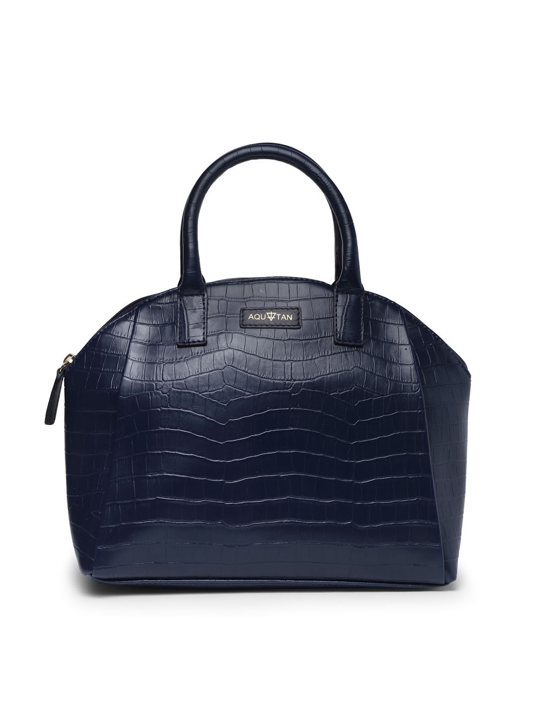 

AQUATAN Textured Structured Handheld Bag, Navy blue