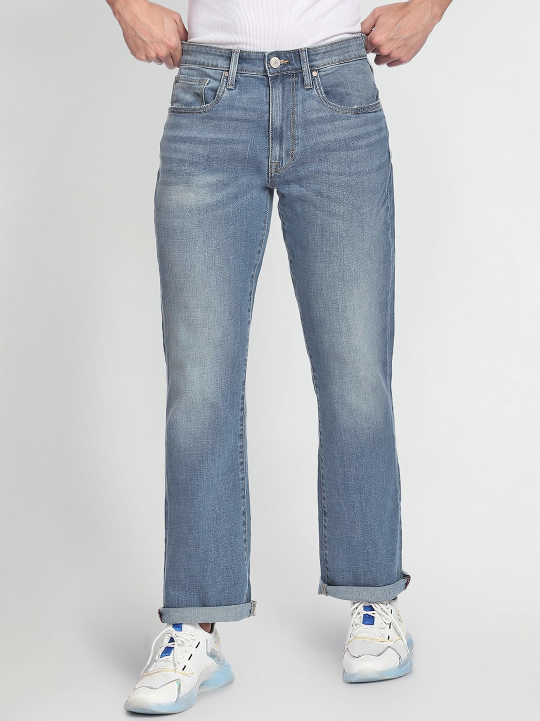 

Flying Machine Boot Cut Classic Vintage Jeans, Blue