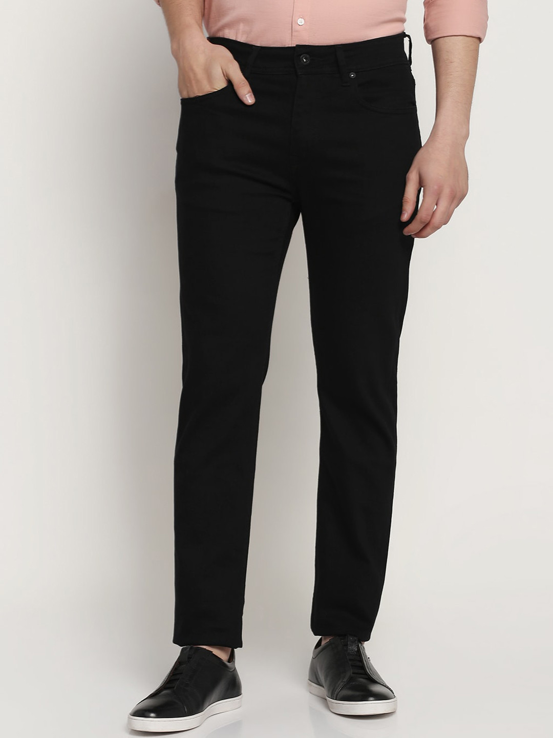 

Blackberrys Men Skinny Fit Low-Rise Jeans, Black