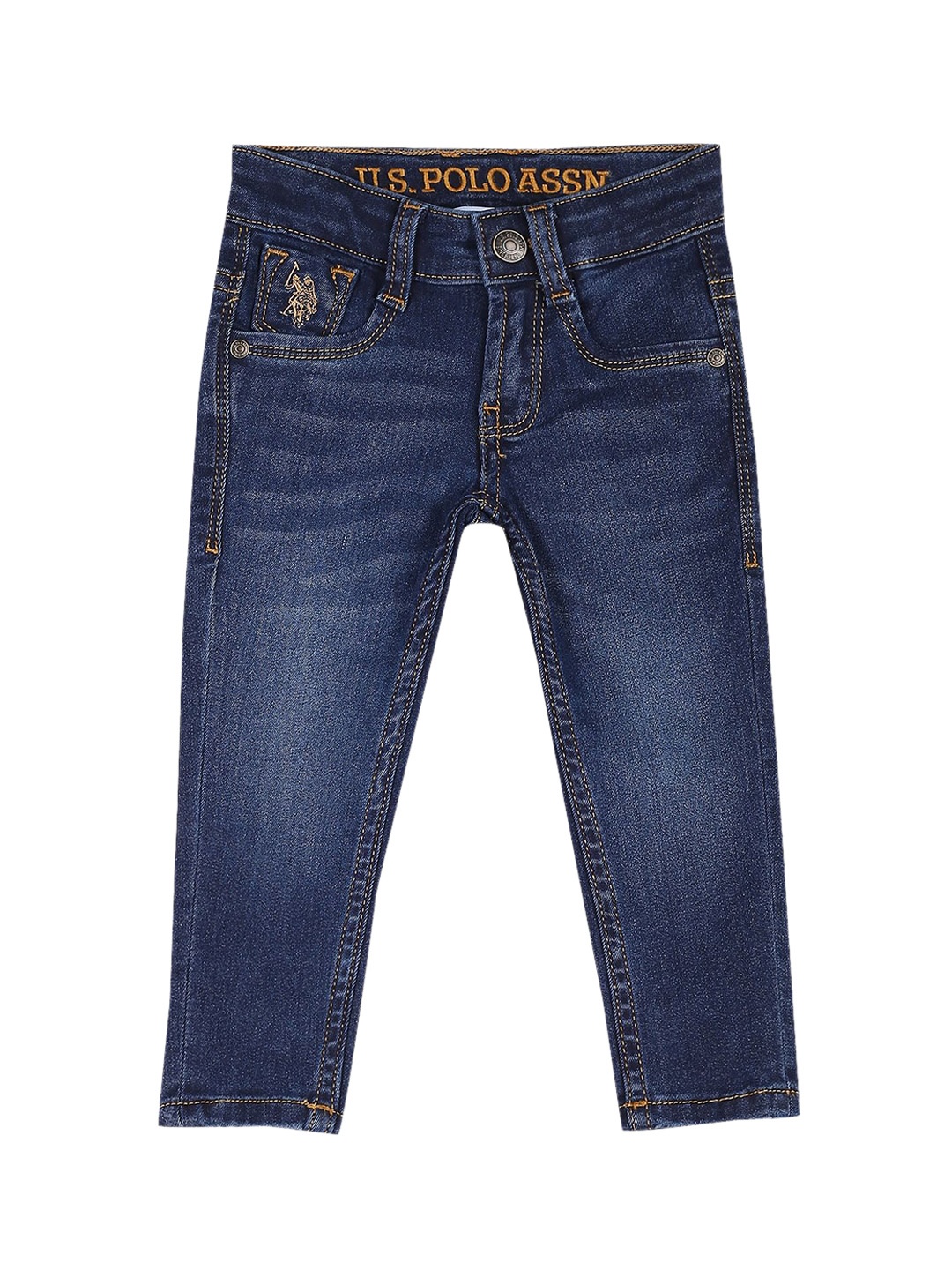 

U.S. Polo Assn. Kids Boys Slim Fit Light Fade Jeans, Blue