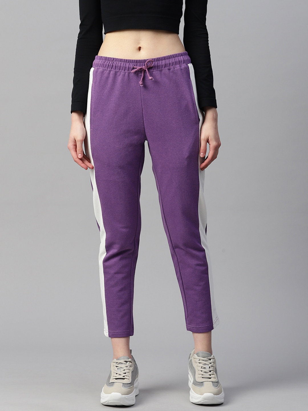 

Laabha Solid Track Pants, Purple