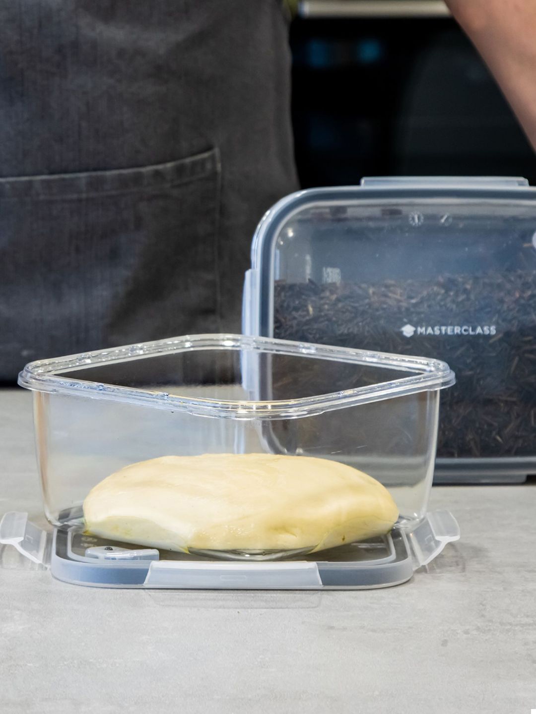 

MasterClass Recycled Eco Snap Transparent Rectangular Food Storage Container 800 ml
