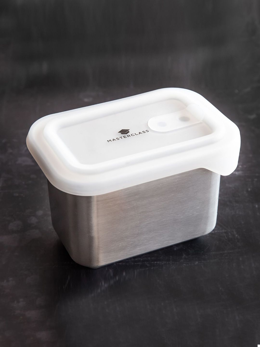 

MasterClass All-in-One Grey Stainless Steel Food Storage Container With Lid 1 L