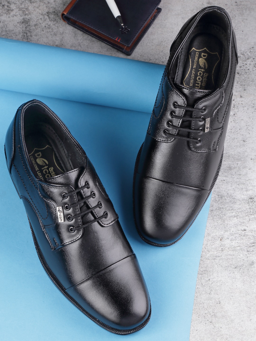 

Action Men Formal Leather Lace-Up Derbys, Black