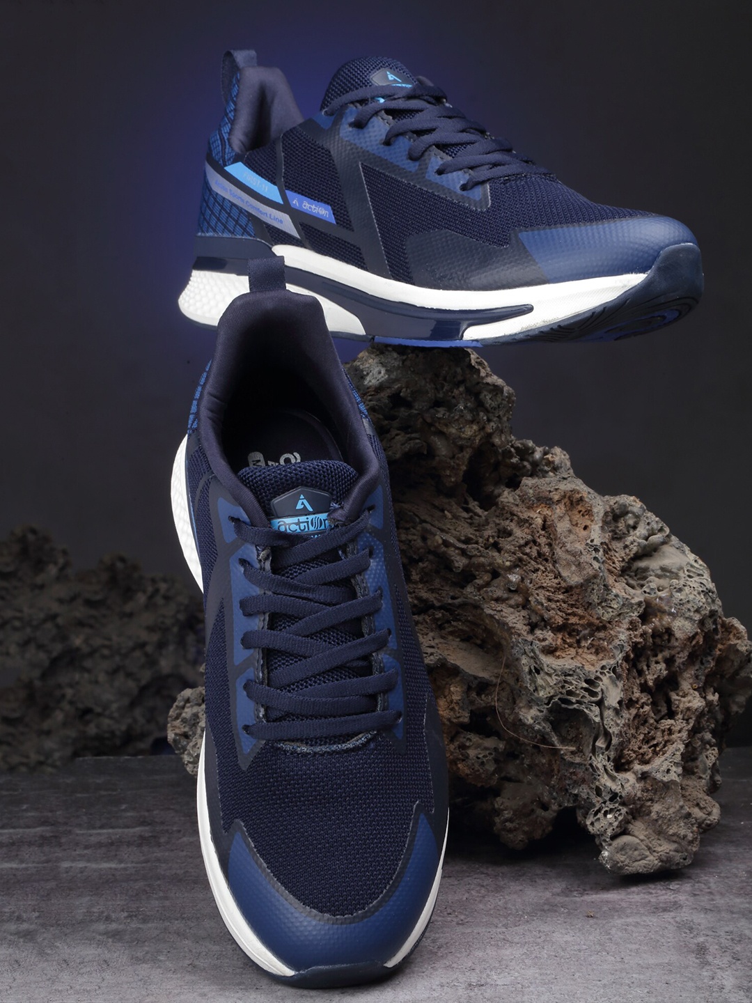 

Action Men Mesh Running Non-Marking Lightweight Shoes, Navy blue