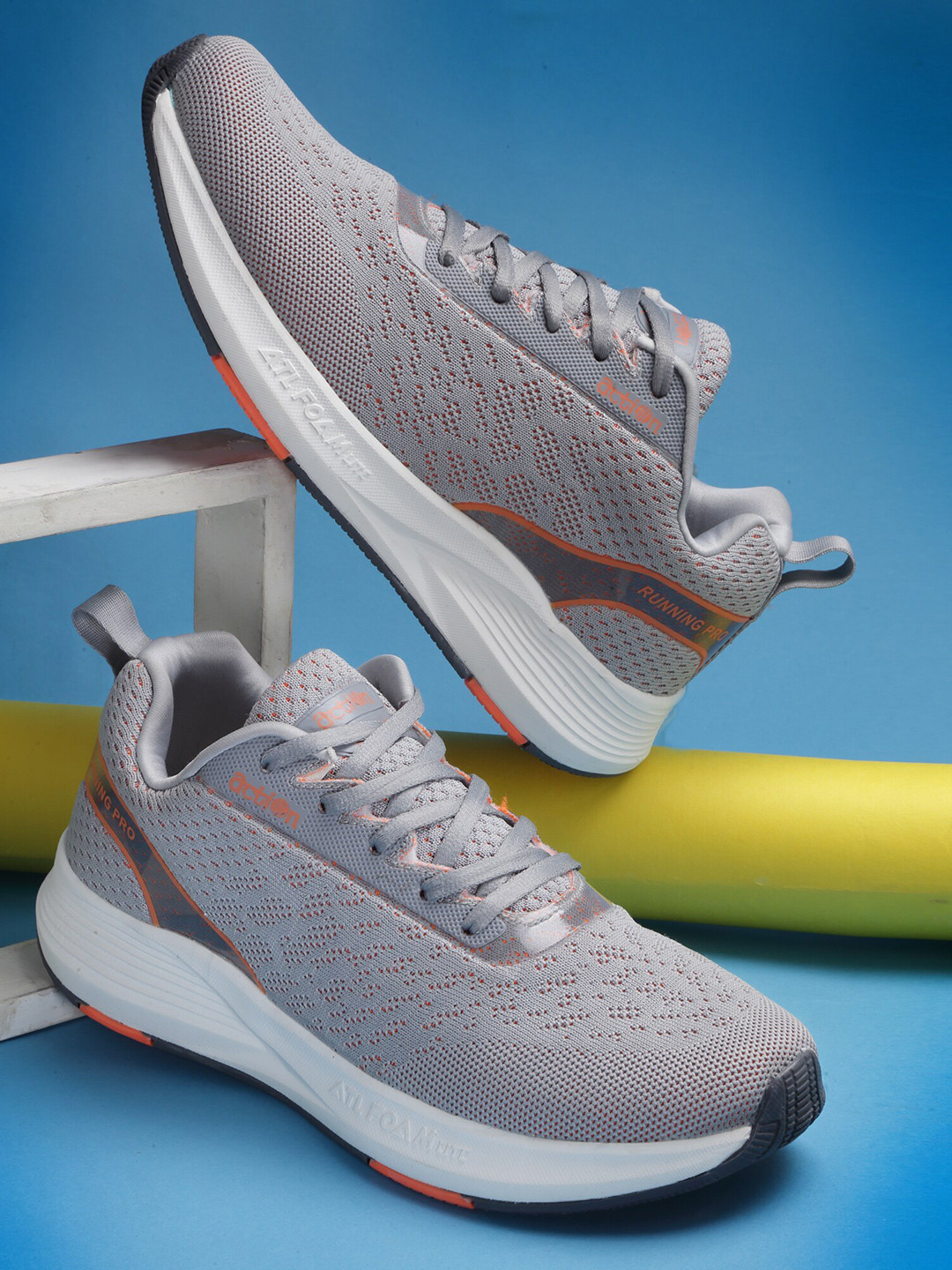 

Action Men Mesh Running Non-Marking LightWeight Air-Max Shoes, Grey