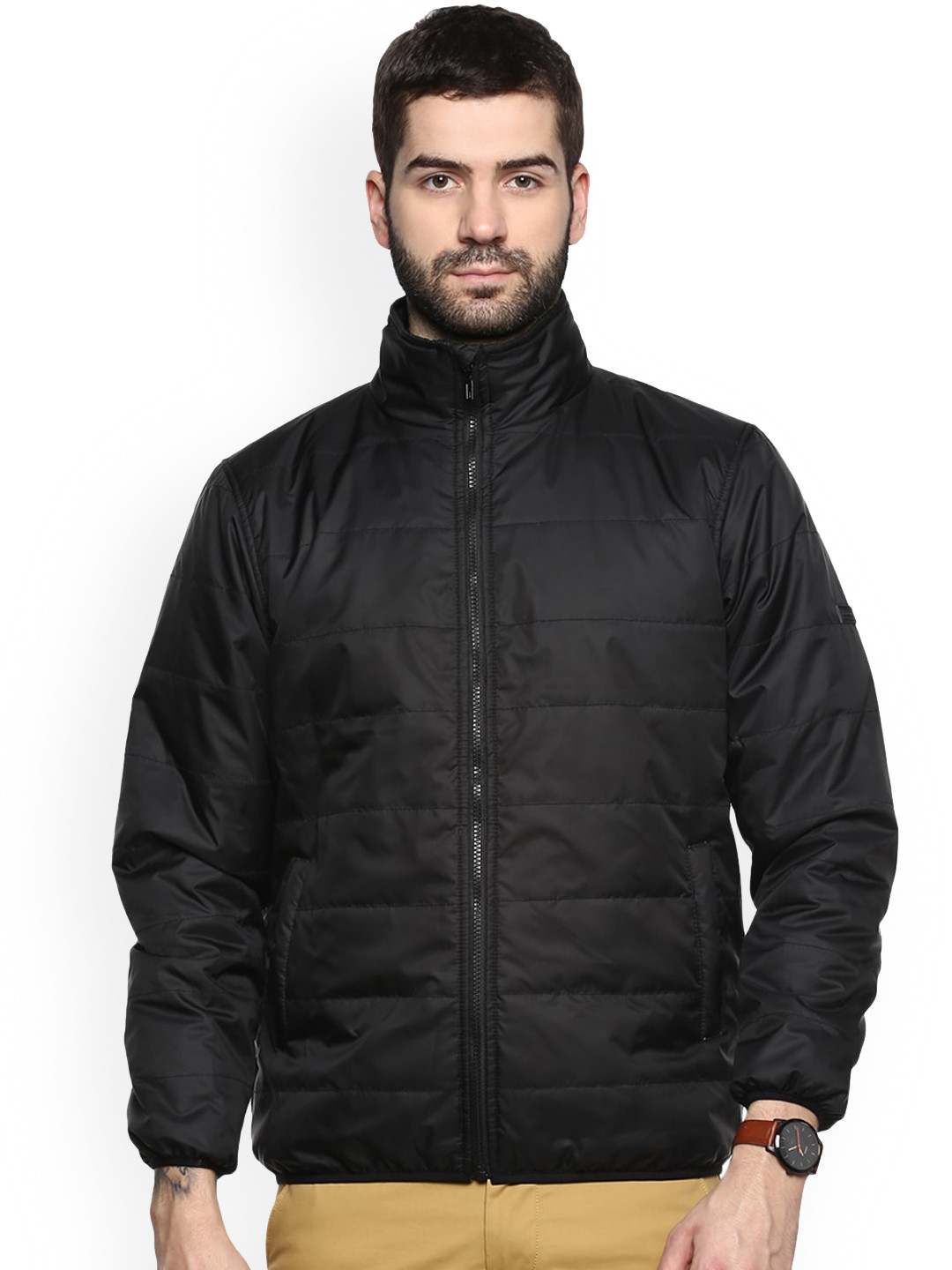 

Red Chief Men Padded Jacket, Black