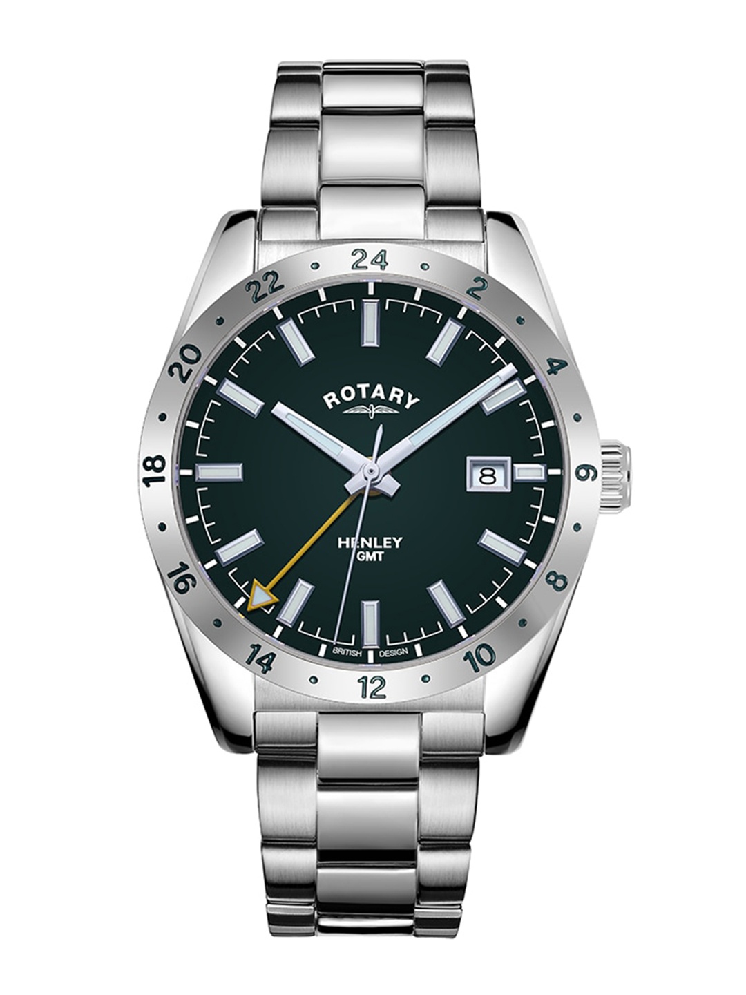 

Rotary Women Stainless Steel Bracelet Style Straps Analogue Watch GB05176/24, Green