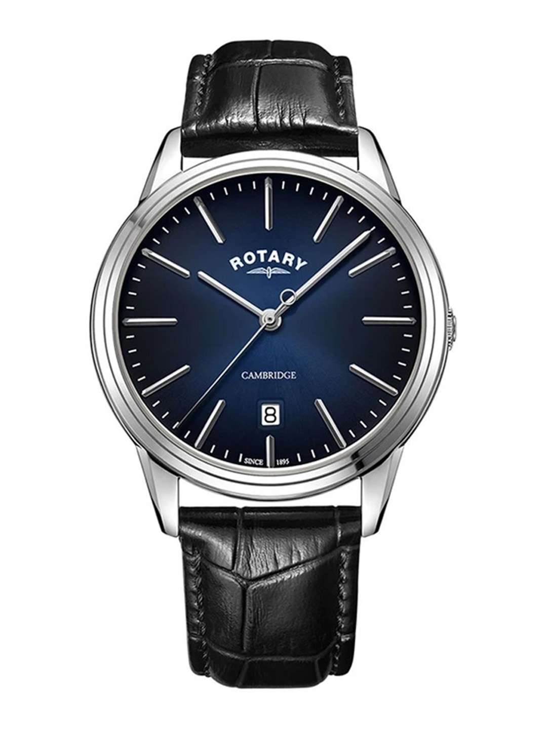 

Rotary Women Blue Dial & Black Leather Straps Analogue Watch GS05390 05