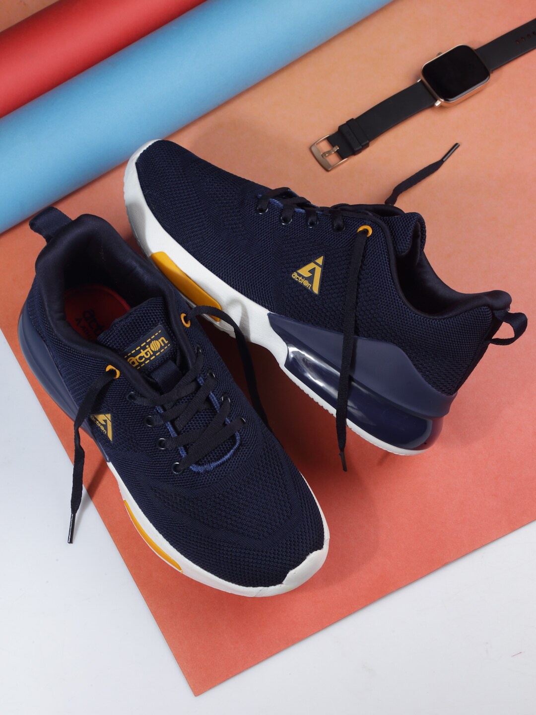 

Action Kids Athleo Mesh Running Non-Marking Shoes, Navy blue